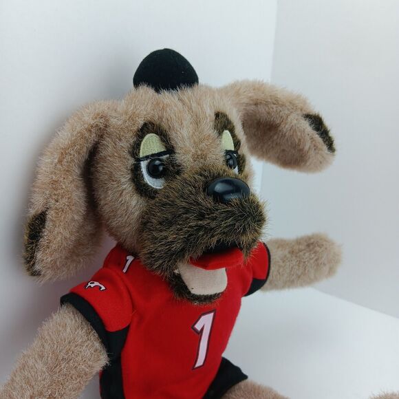 Calgary Stampeders Ralph The Dog Mascot Brown 16 inch #1 Football Jersey Plush - Picture 2 of 7